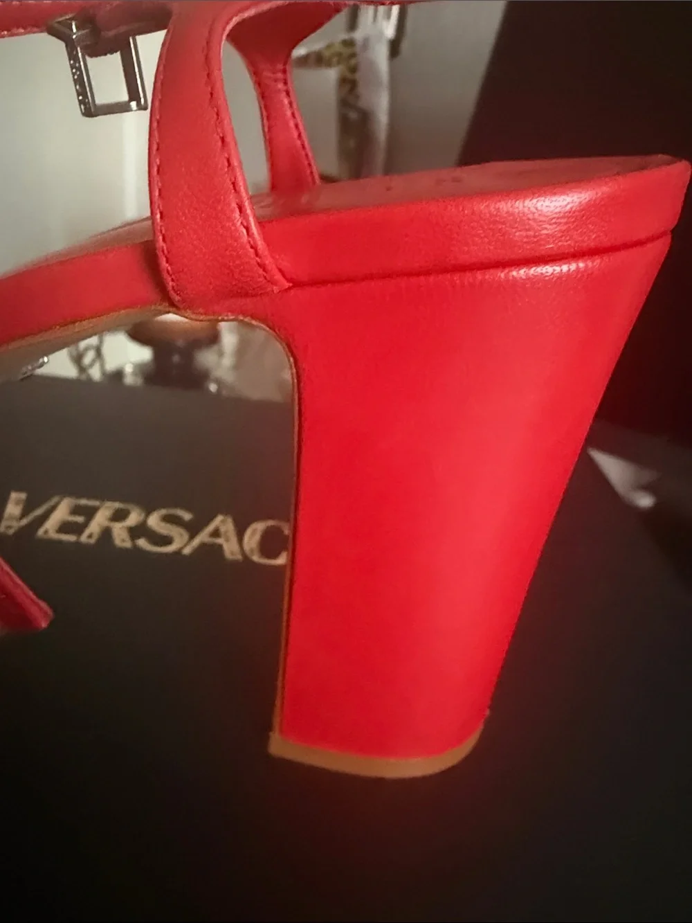 Bold Red Platform Strappy High Heel Sandals